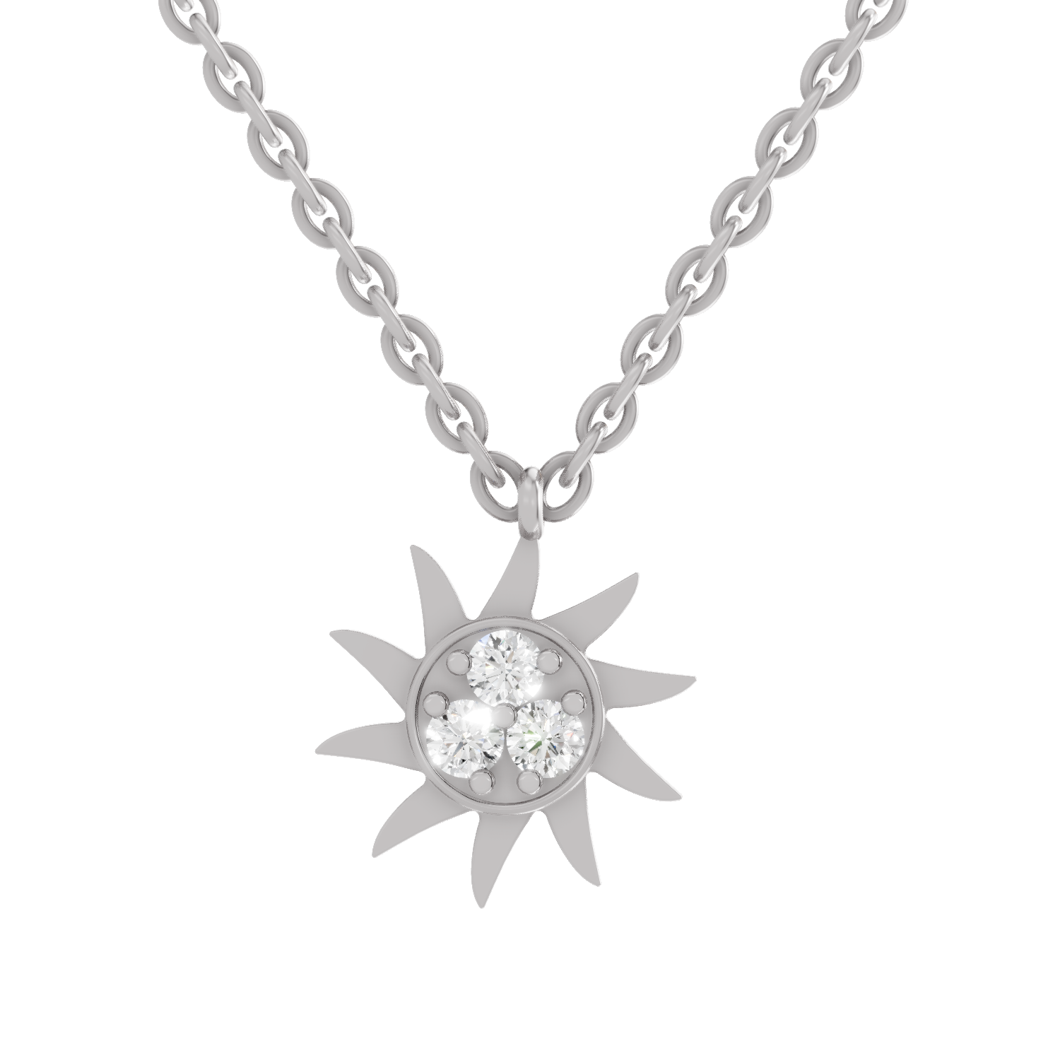 0.18 Carat 14K Gold Round Pendant