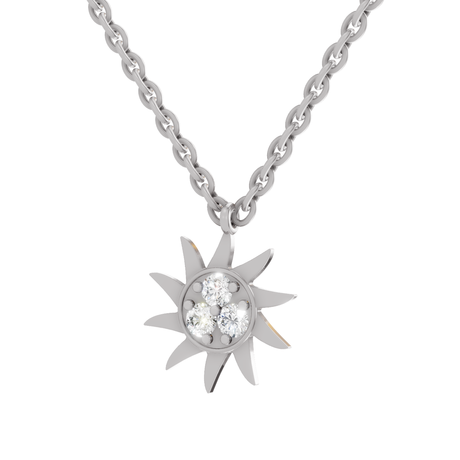 0.18 Carat 14K Gold Round Pendant