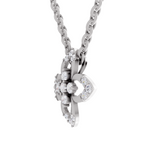 0.25 Carat Floral Pendant 14K - White Gold
