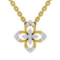 0.25 Carat Floral Pendant 14K