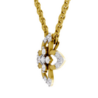 0.25 Carat Floral Pendant 14K