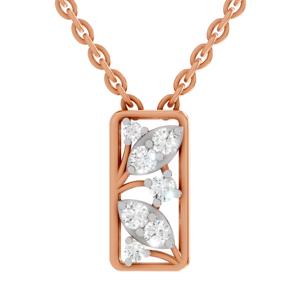 0.26 Carat Everleaf Pendant 14K - Rose Gold