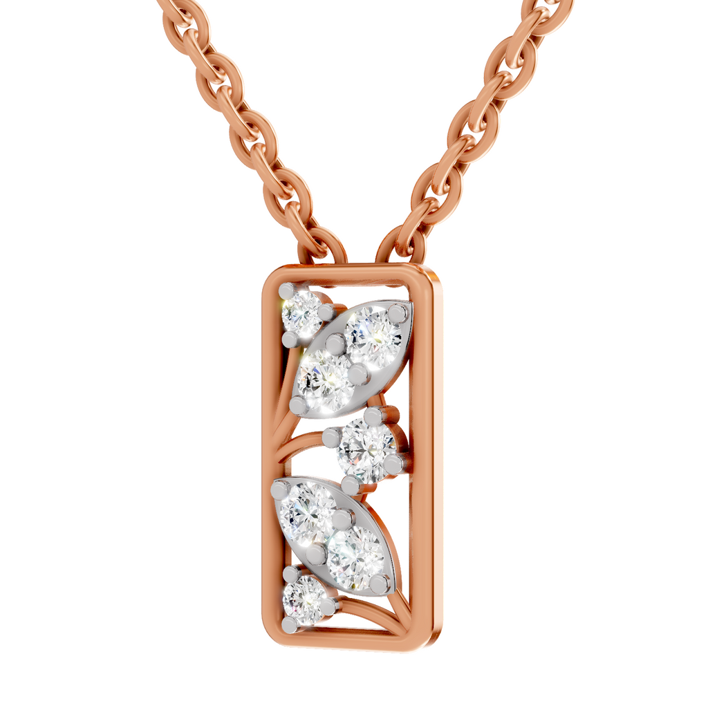 0.26 Carat Everleaf Pendant 14K - Rose Gold