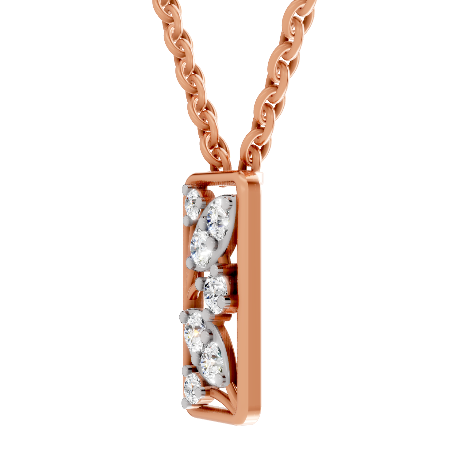 0.26 Carat Everleaf Pendant 14K - Rose Gold