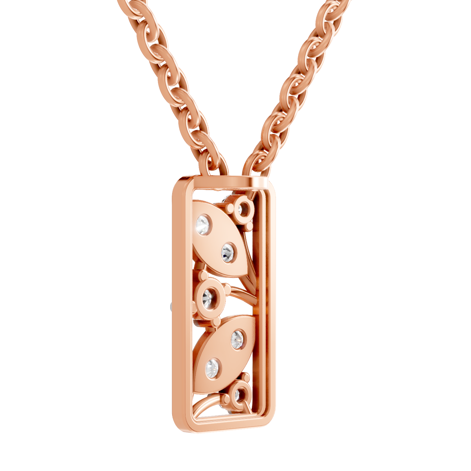 0.26 Carat Everleaf Pendant 14K - Rose Gold