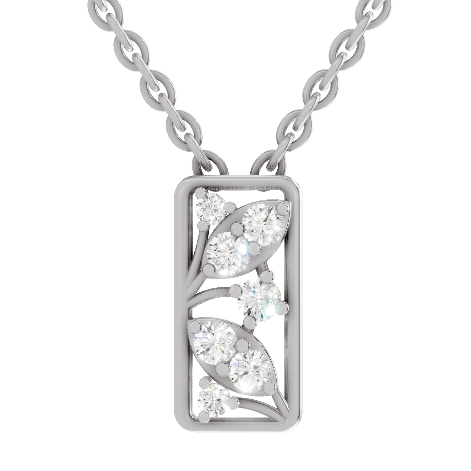 0.26 Carat Everleaf Pendant 14K - White Gold