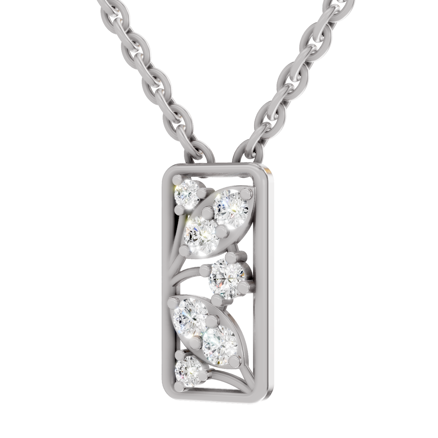 0.26 Carat Everleaf Pendant 14K - White Gold