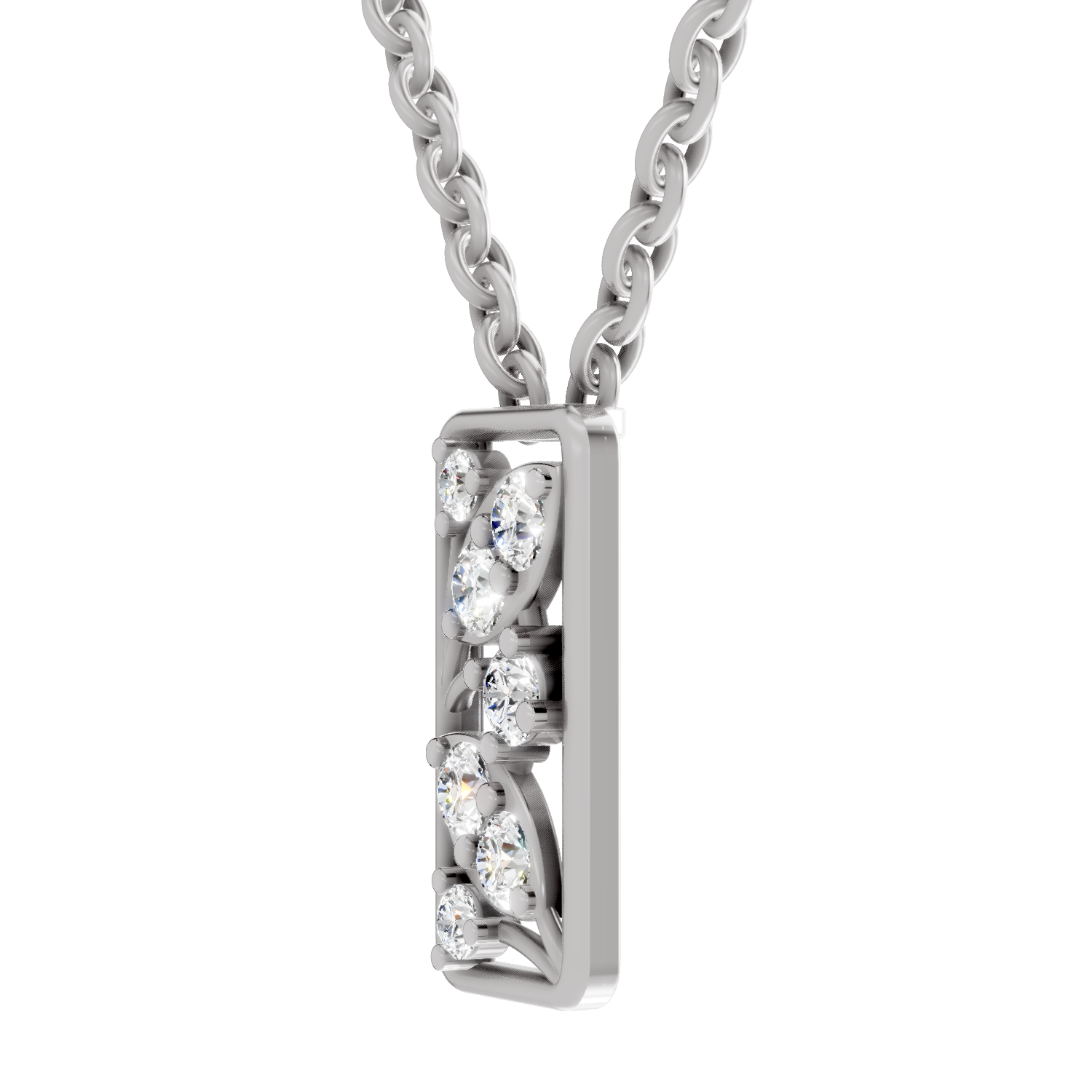 0.26 Carat Everleaf Pendant 14K - White Gold