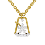 0.25 Carat Blossom Frame Pendant 14K