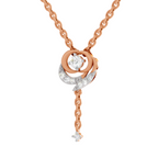 0.19 Carat Infinity Drop Pendant 14K - Rose Gold