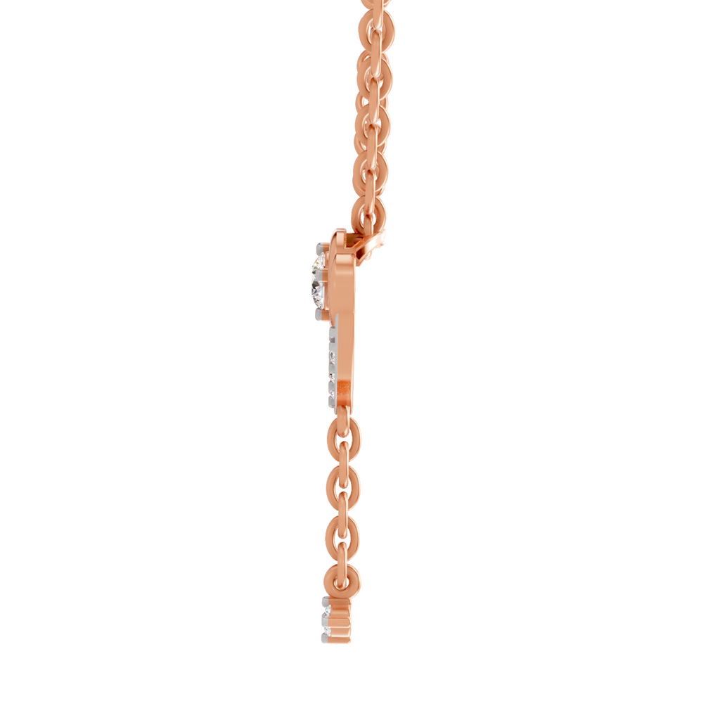 0.19 Carat Infinity Drop Pendant 14K - Rose Gold