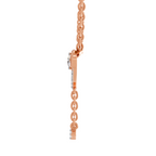 0.19 Carat Infinity Drop Pendant 14K - Rose Gold