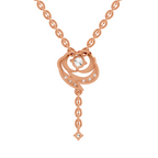 0.19 Carat Infinity Drop Pendant 14K - Rose Gold