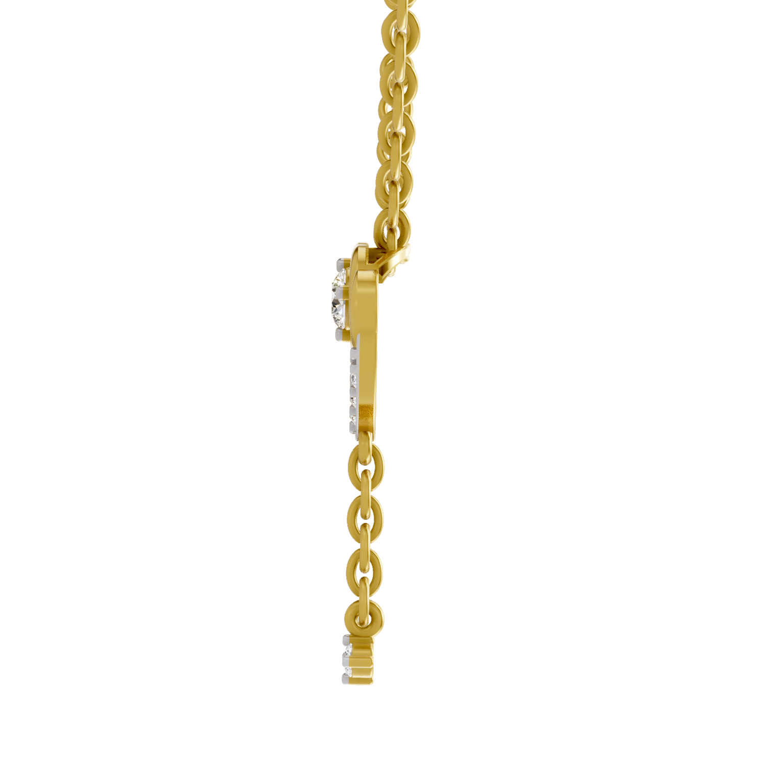0.19 Carat Infinity Drop Pendant 14K