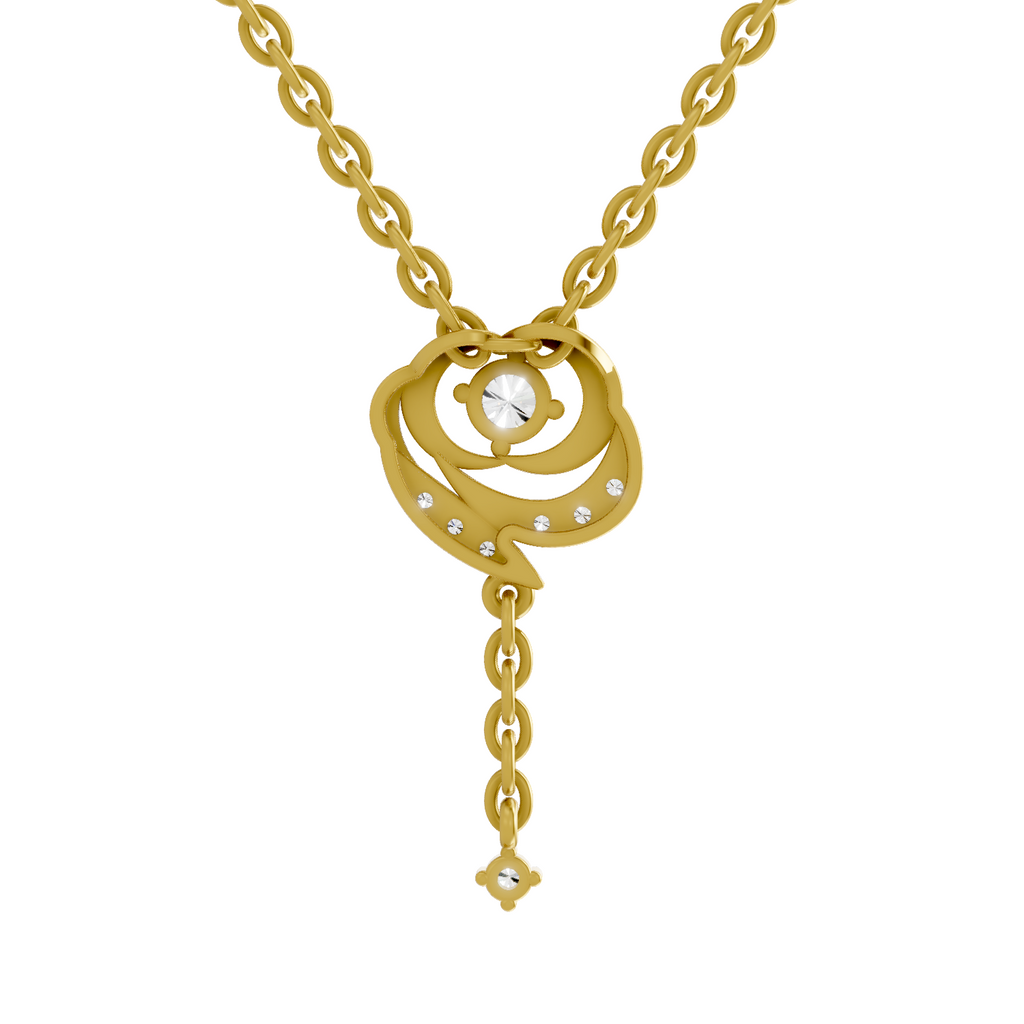 0.19 Carat Infinity Drop Pendant 14K