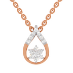 0.24 Carat Teardrop Pendant 14K - Rose Gold