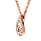 0.24 Carat Teardrop Pendant 14K - Rose Gold