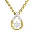 0.24 Carat Teardrop Pendant 14K
