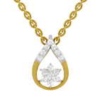 0.24 Carat Teardrop Pendant 14K