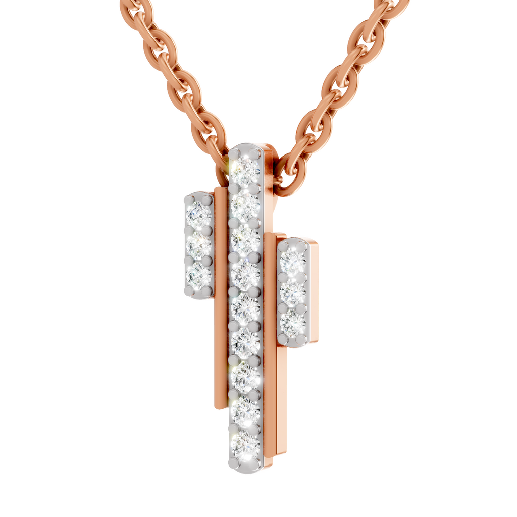0.23 Carat Skyline Pendant 14K - Rose Gold