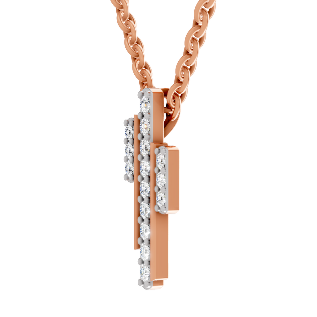 0.23 Carat Skyline Pendant 14K - Rose Gold
