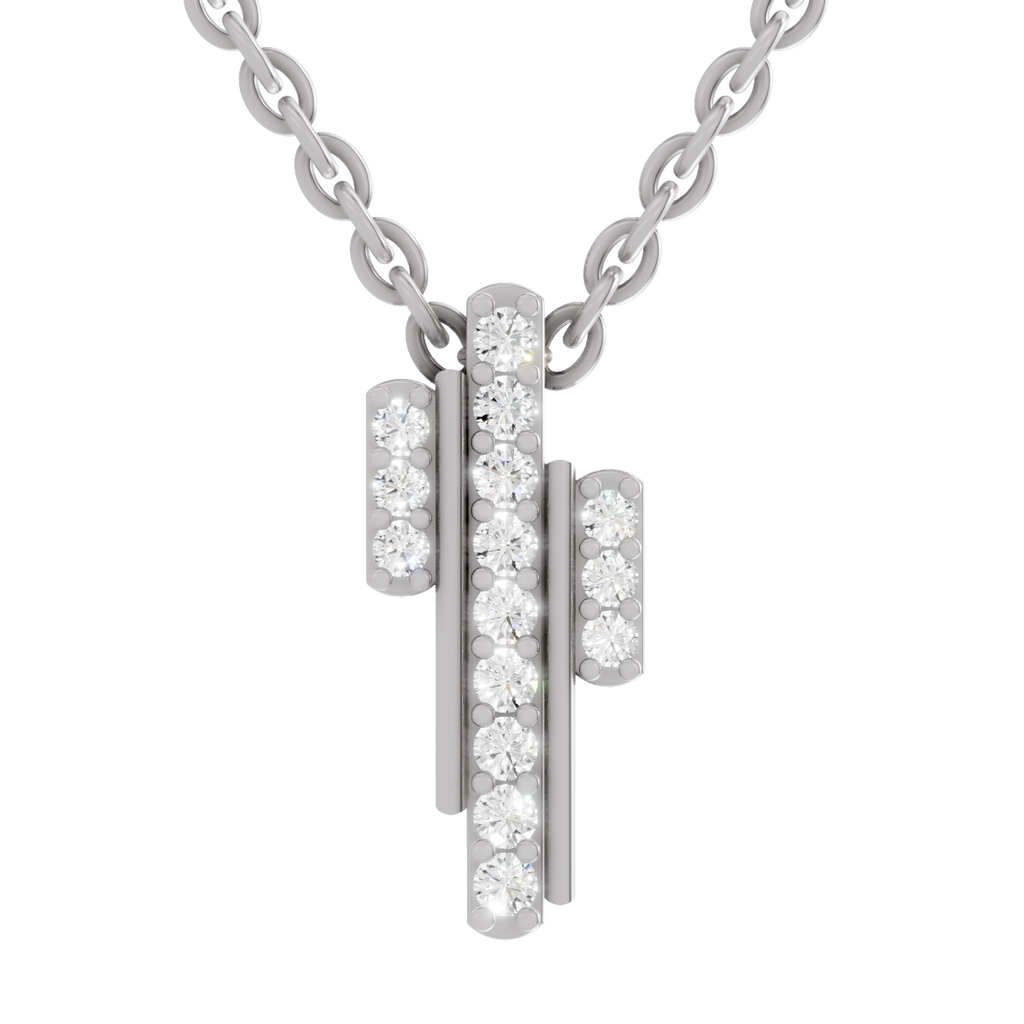0.23 Carat Skyline Pendant 14K - White Gold