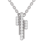 0.23 Carat Skyline Pendant 14K - White Gold