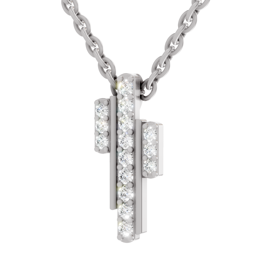 0.23 Carat Skyline Pendant 14K - White Gold