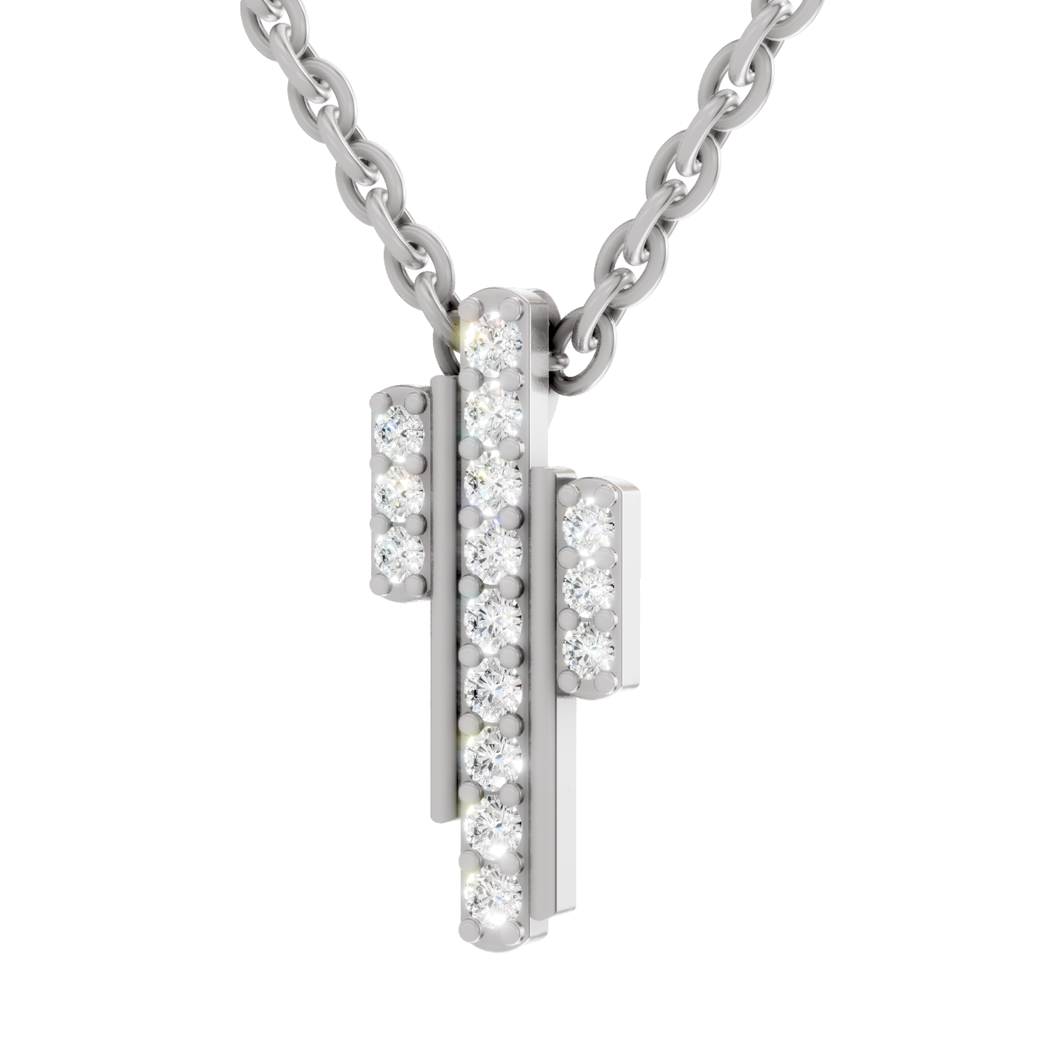 0.23 Carat Skyline Pendant 14K - White Gold