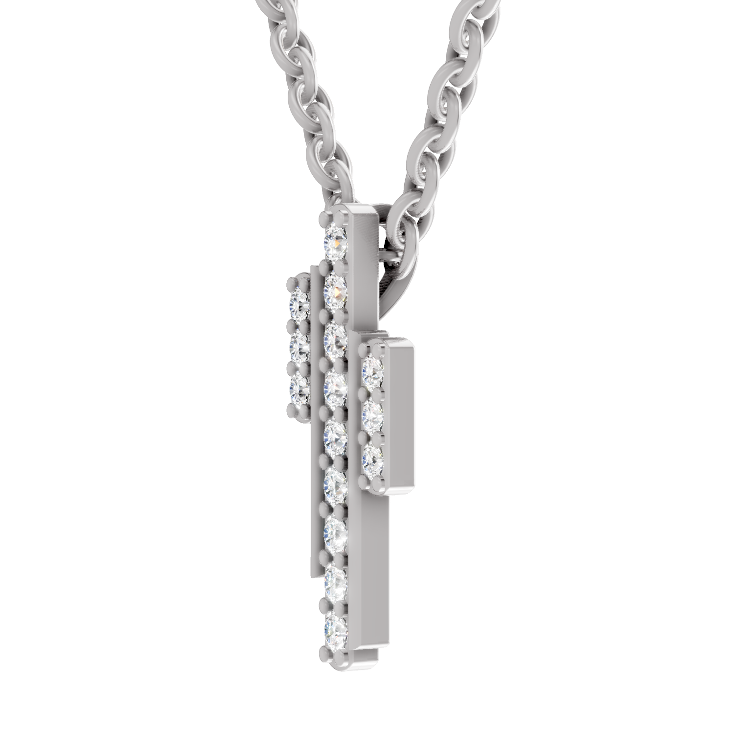 0.23 Carat Skyline Pendant 14K - White Gold