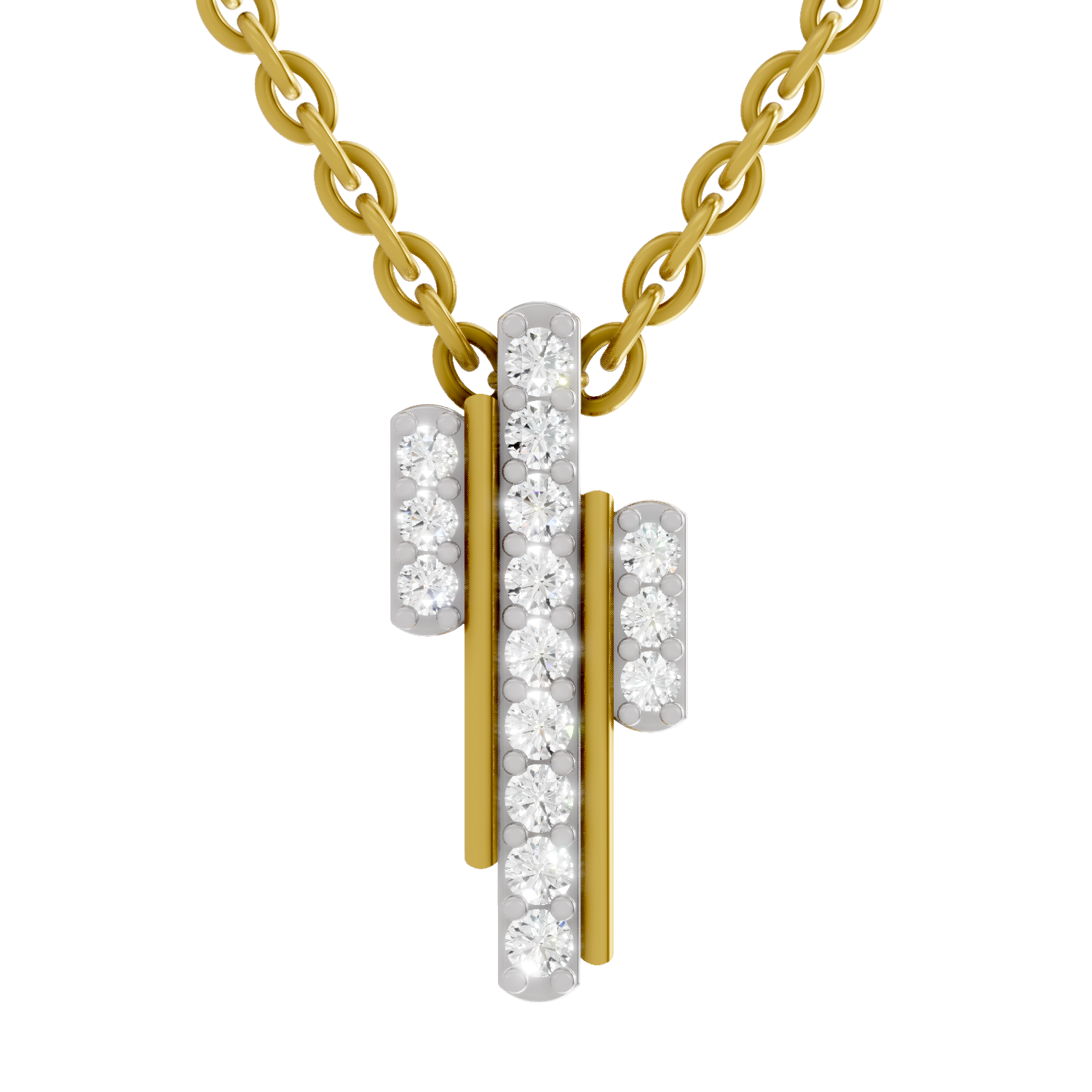 0.23 Carat Skyline Pendant 14K