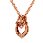 0.3 Carat teardrop Pendant 14K - Rose Gold