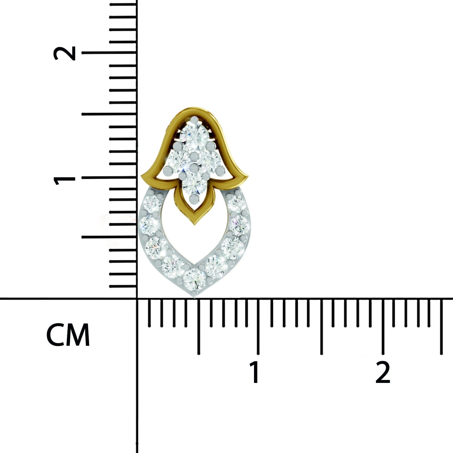 Celestial Teardrop Diamond Pendant