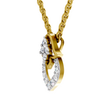0.3 Carat teardrop Pendant 14K