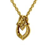 0.3 Carat teardrop Pendant 14K