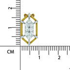 Resplendent Geometric Diamond Pendant