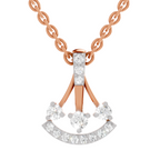 0.31 Carat Celestial Arc Pendant 14K - Rose Gold