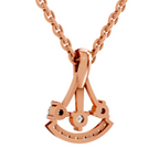 0.31 Carat Celestial Arc Pendant 14K - Rose Gold