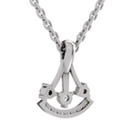 0.31 Carat Celestial Arc Pendant 14K - White Gold