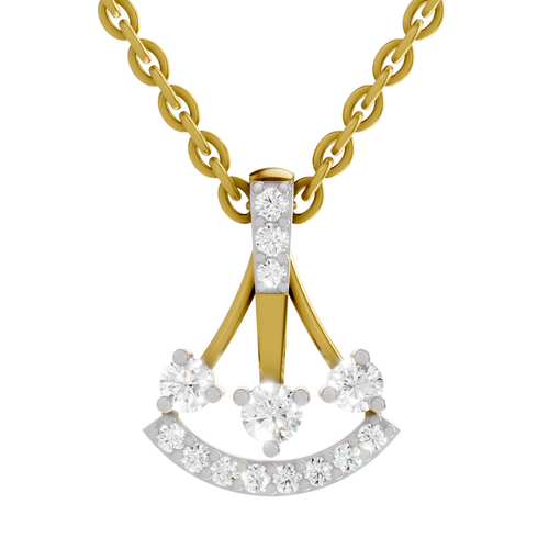 0.31 Carat Celestial Arc Pendant 14K