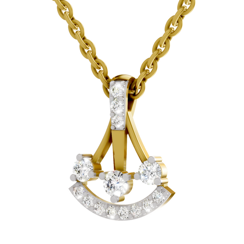 0.31 Carat Celestial Arc Pendant 14K