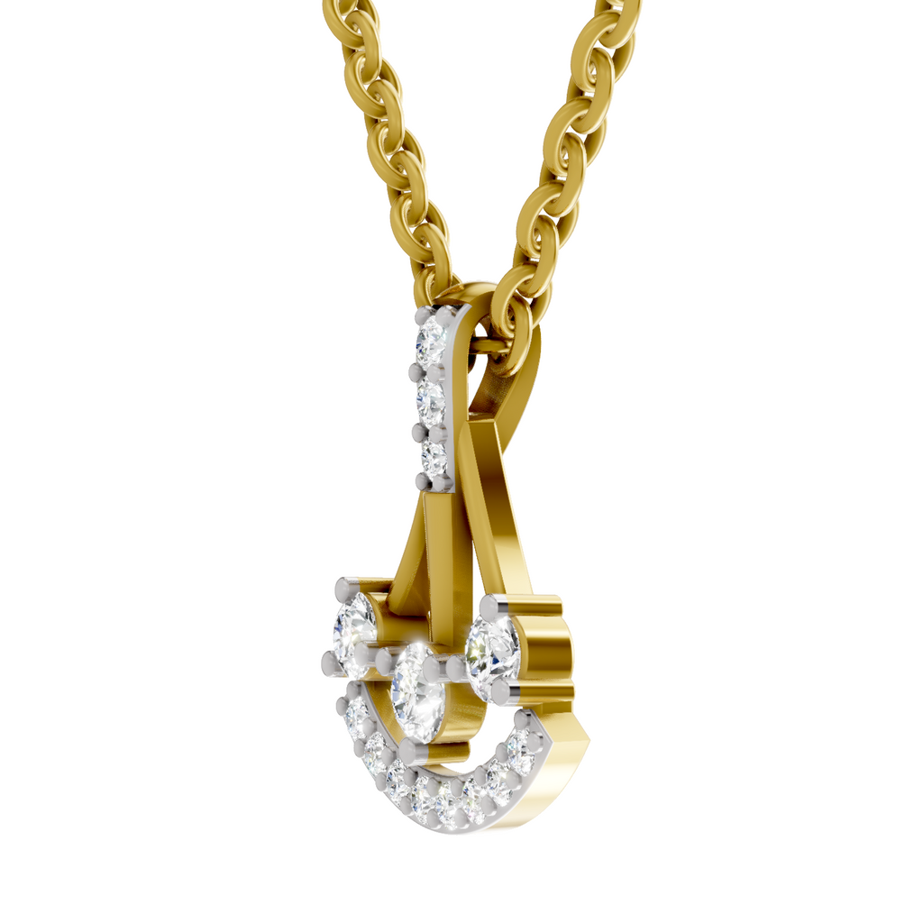 0.31 Carat Celestial Arc Pendant 14K