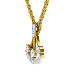 0.31 Carat Celestial Arc Pendant 14K
