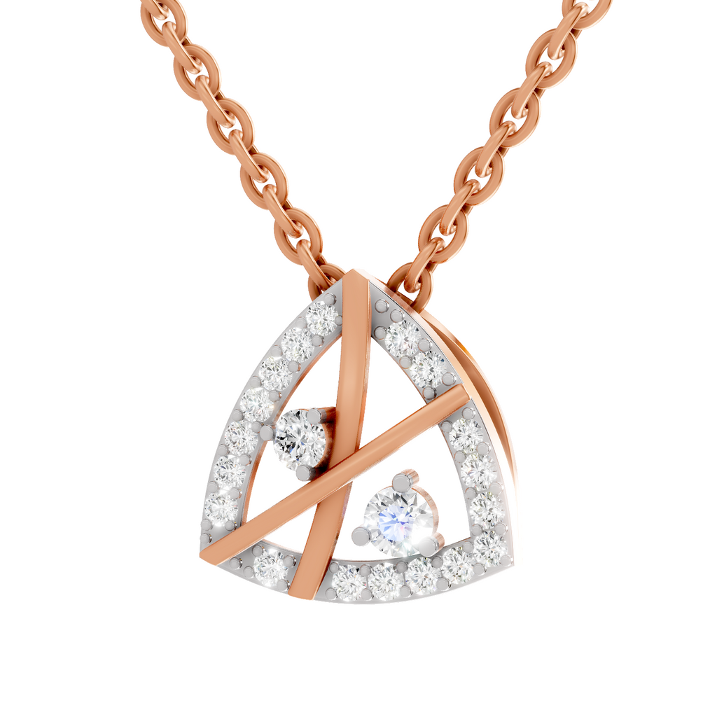 0.29 Carat Trinity Spark Pendant 14K - Rose Gold