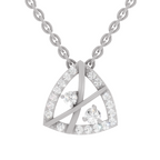 0.29 Carat Trinity Spark Pendant 14K - White Gold
