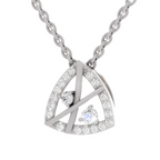0.29 Carat Trinity Spark Pendant 14K - White Gold