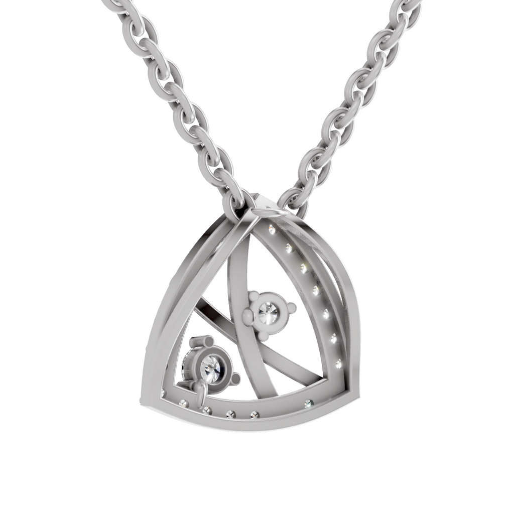 0.29 Carat Trinity Spark Pendant 14K - White Gold