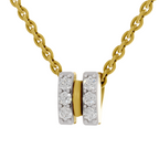 1.50 Carat Cluster Diamond Pendant Necklace 14K