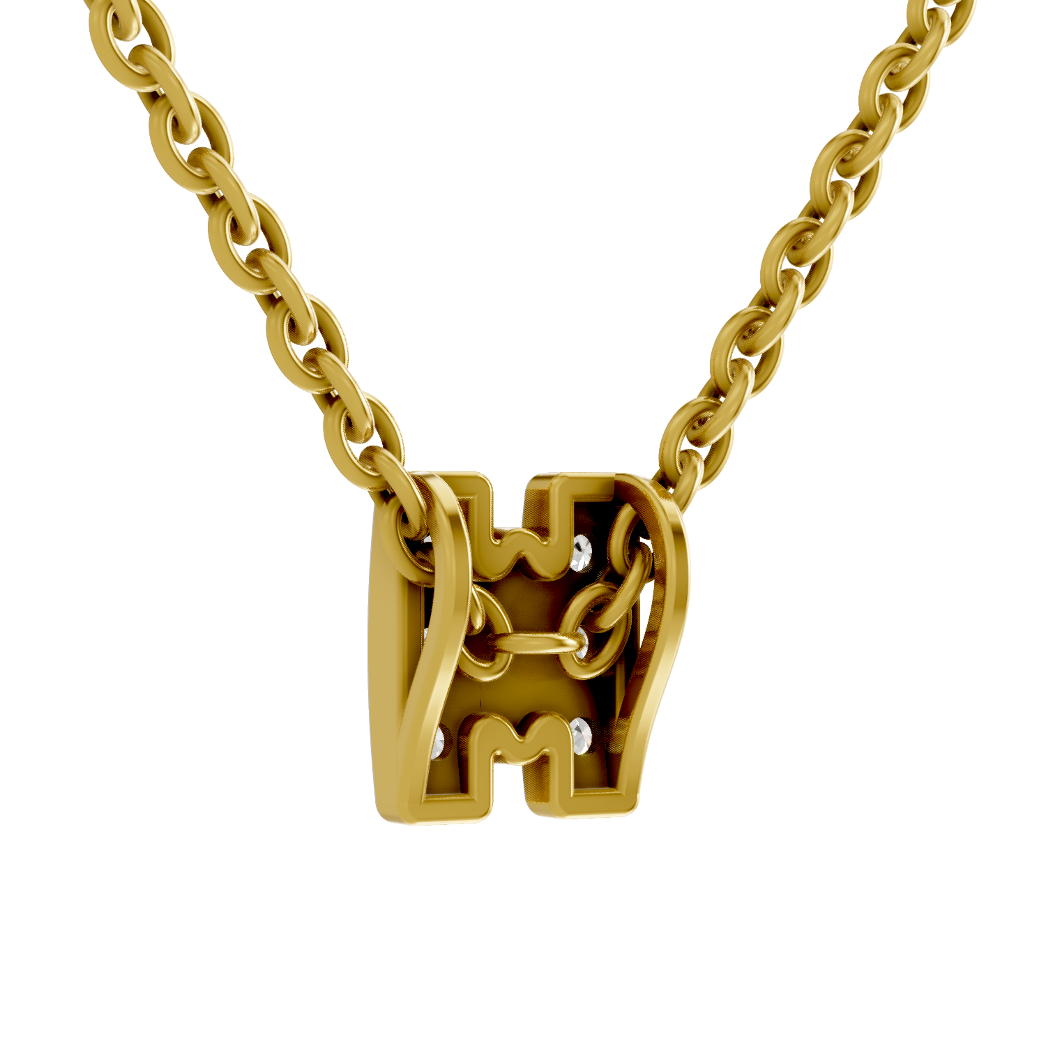 1.50 Carat Cluster Diamond Pendant Necklace 14K