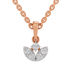 0.25 Carat Trinity Bloom Pendant 14K - Rose Gold